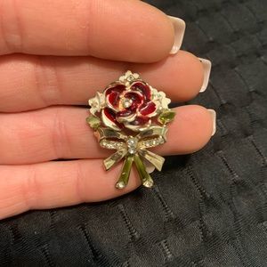 Vintage rose brooch